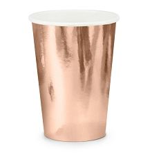 Copo Papel Rose Gold 08 Unidades