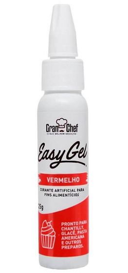 Corante Easy Gel 25g Vermelho Unidade