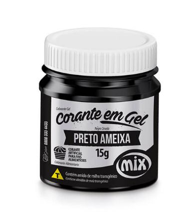 Corante Gel Mix 15g Preto Unidade