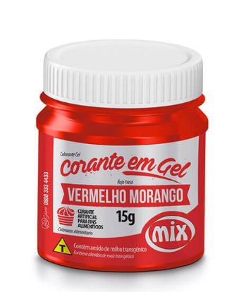 Corante Gel Mix 15g Vermelho Morango Unidade