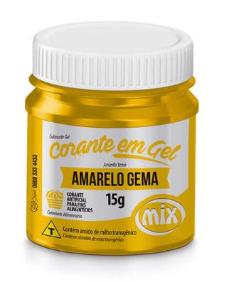 Corante Gel Mix 15g Amarelo Gema Unidade