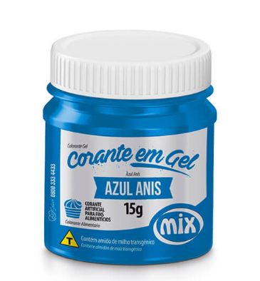 Corante Gel Mix 15g Azul Anis Unidade