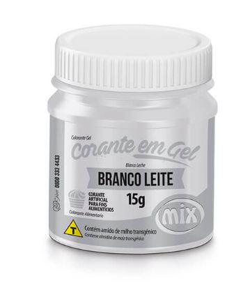 Corante Gel Mix 15g Branco Leite Unidade