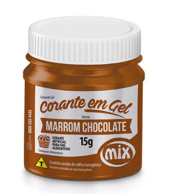 Corante Gel Mix 15g Marrom Chocolate Unidade