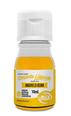 Corante Lquido Mix 10ml Amarelo Gema