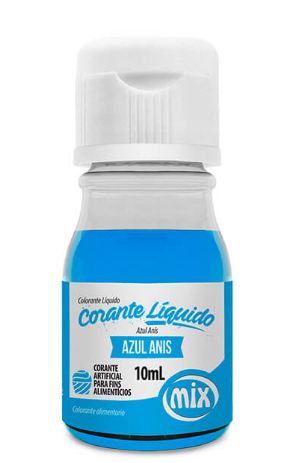 Corante Lquido Mix 10ml Azul Anis