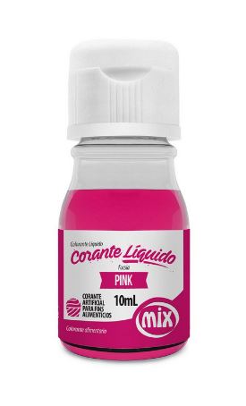 Corante Lquido Mix 10ml Pink Unidade