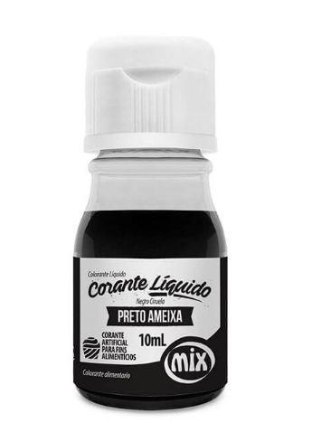 Corante Lquido Mix 10ml Preto Unidade