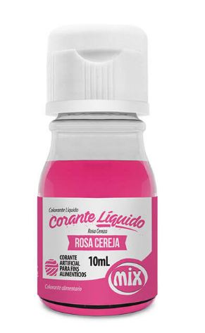 Corante Lquido Mix 10ml Rosa Cereja