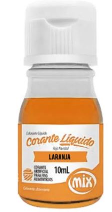 Corante Lquido Mix 10ml Laranja Unidade