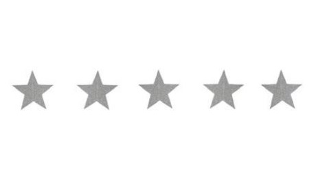 Varal Papel Glitter Star Prata Unidade