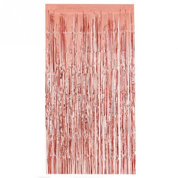 Cortina Metalizadas Rose Gold Unidade