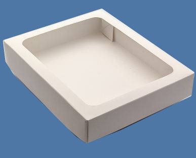 Caixa Retangular 6 F Branca 20x16x3,5cm Unidade