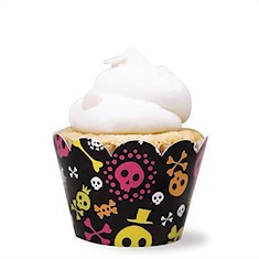 Saia Para Cupcake Caveirinha 12 Unidades