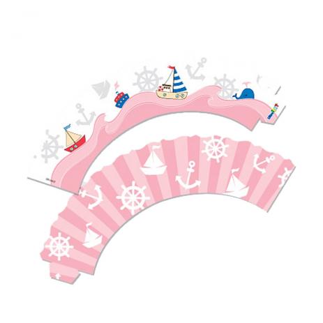 Wrapper Para Cupcake Nutica Rosa