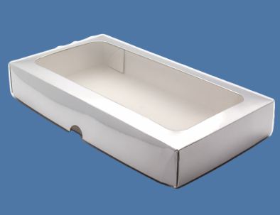 Caixa Retangular 5 E Branco 23x12x3,5cm Unidade