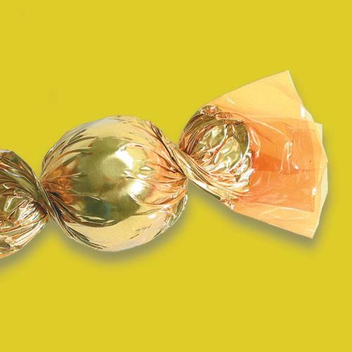 Embalagem Trufa 15 x 16 cm Ouro Rico 100 Unidades