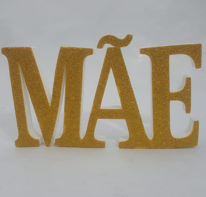 Enfeite Painel Me Glitter Dourado EVA REF 772 Unidade