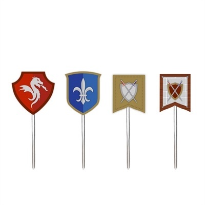 Pick Cupcake Duelo Medieval 12 Unidades