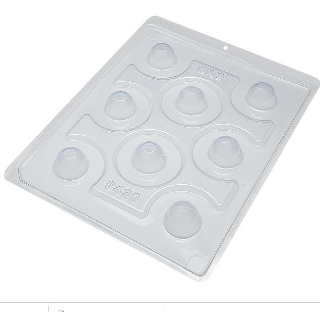 Forma Silicone Esfera com Furo Unidade