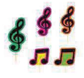 Espetinho Notas Neon 10 Unidades