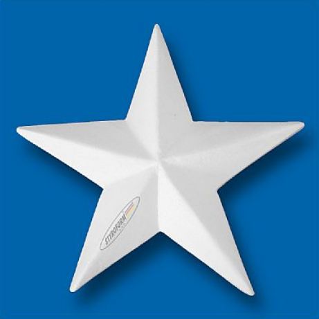 Estrela Isopor 5 Pontas 500mm Branca Unidade