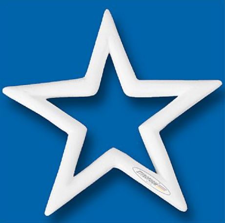 Estrela Guirlanda Isopor 500mm Branca Unidade