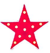 Luminria Decorativa Estrela Pink Unidade