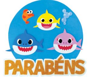 Faixa Parabns Baby Shark Unidade