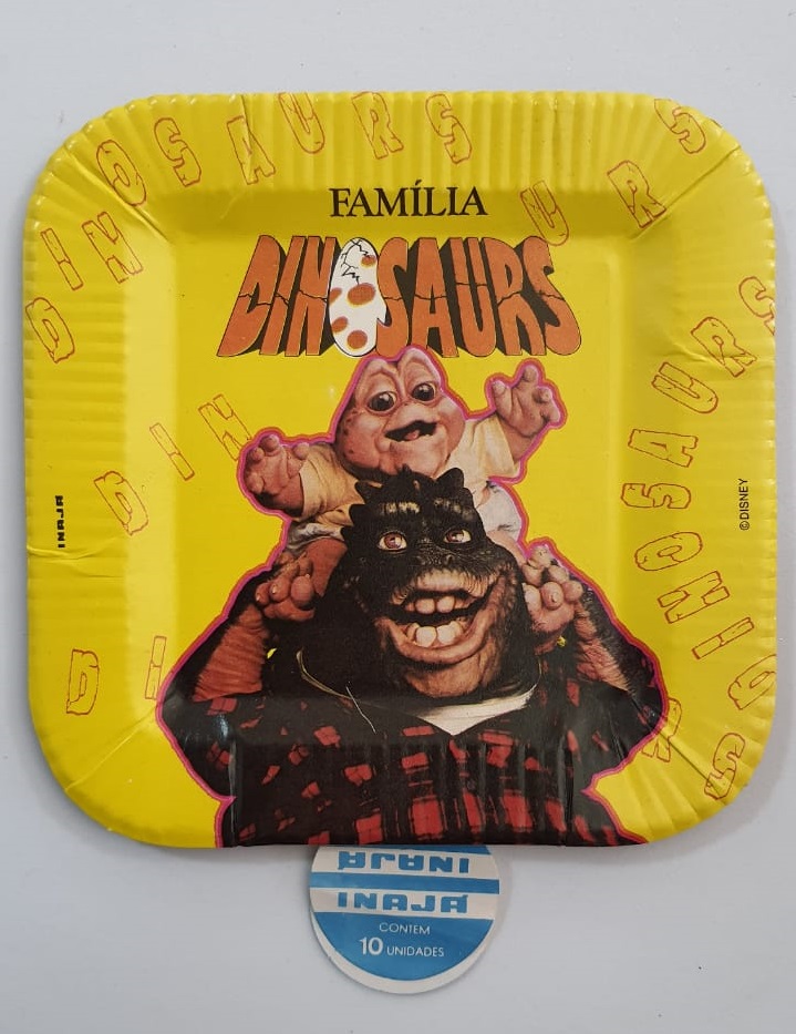 Prato Famlia Dinossauros 10 Unidades