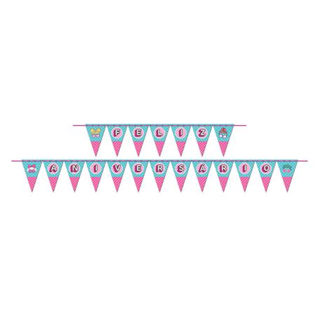 Faixa Feliz Aniversrio LOL Surprise 175x13cm