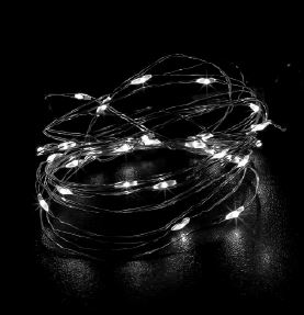 Fio Com Luz De Fada Branco Quente 2,5m Unidade