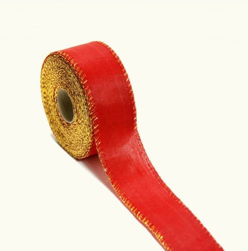 Fita Tnt Com Lurex 45mmx25m Vermelha Unidade