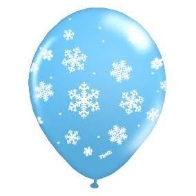Balo N11 Flocos De Neve Azul Claro 25 unidades