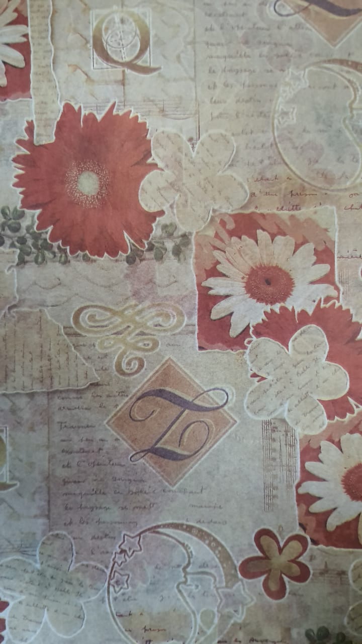 Papel Seda 50x70 Flores 100 Unidades