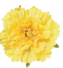 Flor Gigante De Tecido Amarelo