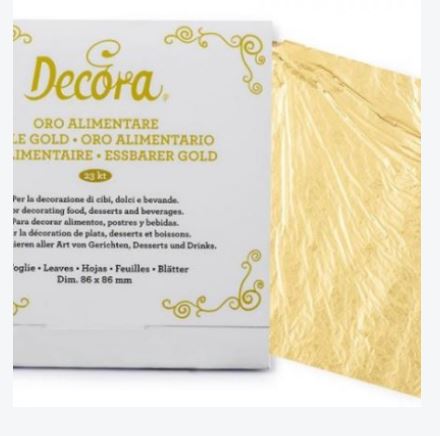 Folha De Ouro Comestvel Scrapbrasil 86x88mm Unidade