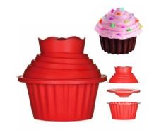 Forma Silicone Bolo Confeitudo Cupcake Grande Unidade