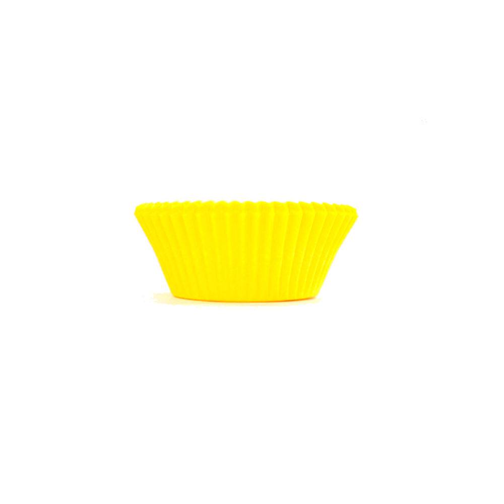 Forminha Fornevel Mini Cupcake Amarela 50 Unidades