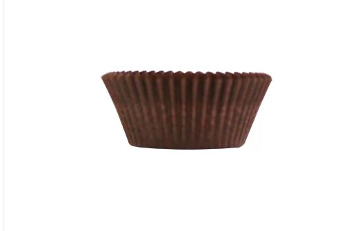 Forminha Fornevel Mini Cupcake Marrom 50 Unidades