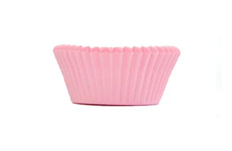 Forminha Fornevel Mini Cupcake Rosa 50 Unidades