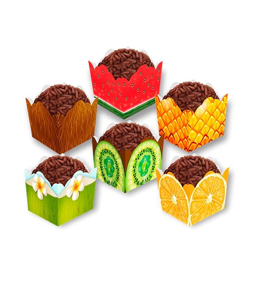 Forminha Brigadeiro Tropical 24 Unidades