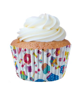 Forminha Mini Cupcake N2 Azul Turquesa