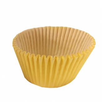 Forminha Impermevel Cupcake Amarelo 75 Unidades