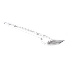 Garfo Plstico Sobremesa Cristal