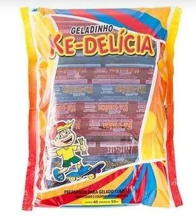 Geladinho 55ml Ke Delcia 40 Unidades