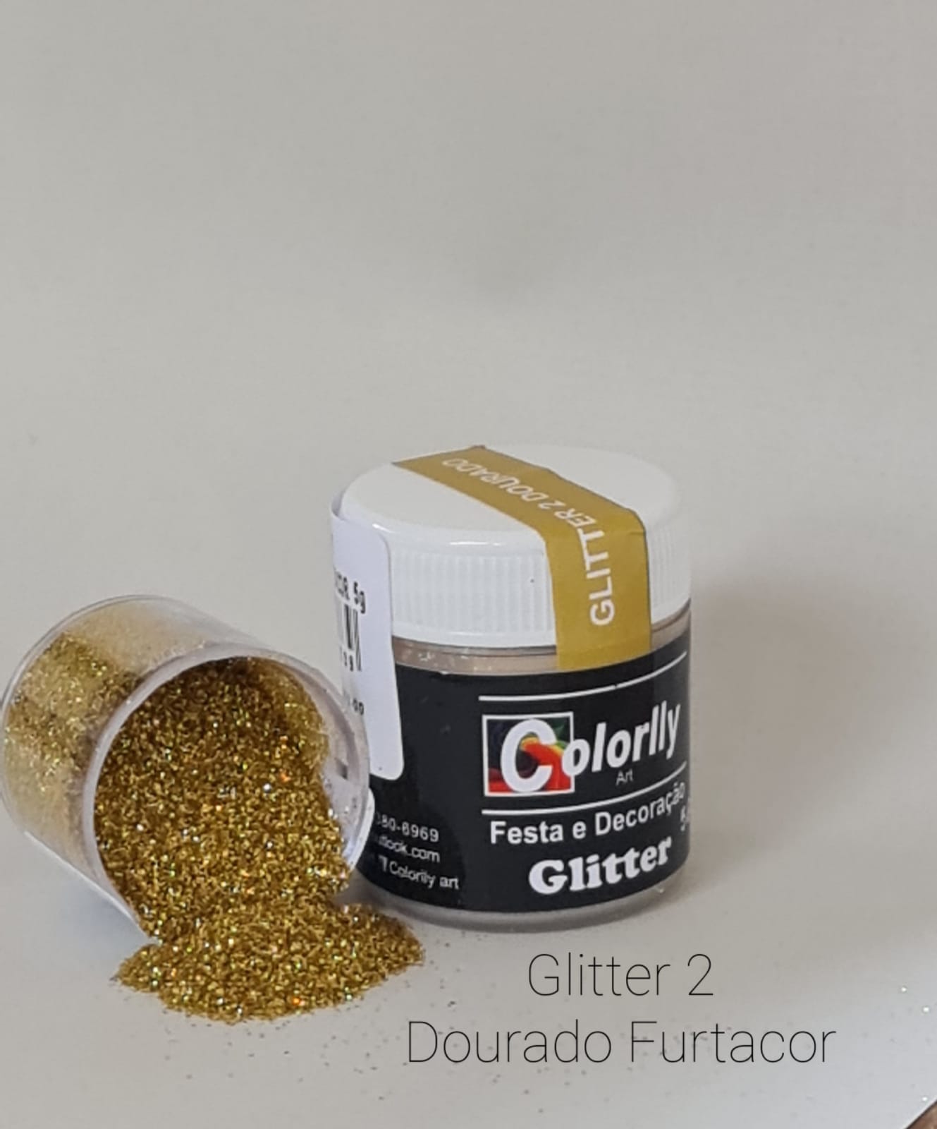 Glitter Colorlly 5g Dourado 2 Unidade