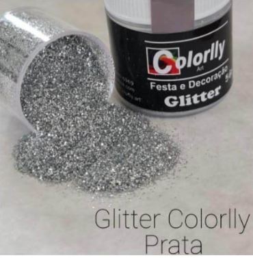 Glitter Colorlly 5g Prata Unidade