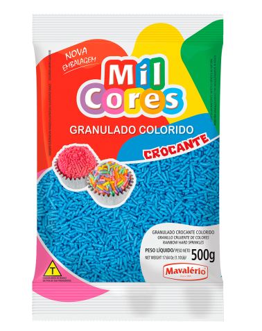 Granulado Aquarela 500g Azul