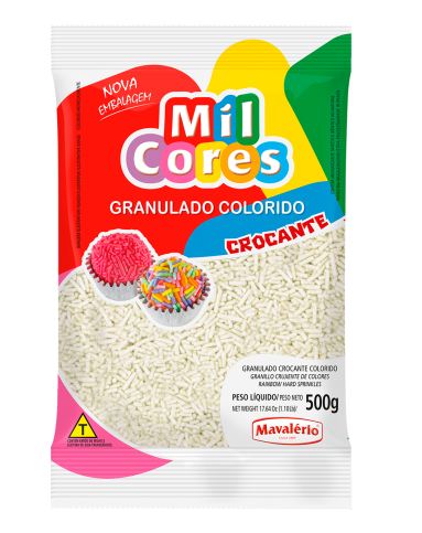Granulado Aquarela 500g Branco